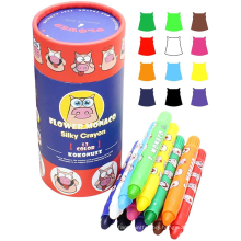 Amazon Hot Sale Toddlers Non Toxic Jumbo Crayons Sourcil Drawing Learning Flower Monaco crayon 12 color
